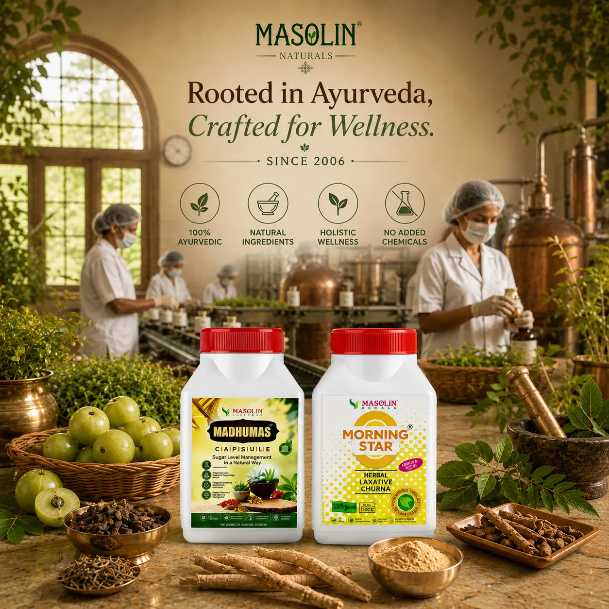 Masolin Herbal — Ayurvedic manufacturing