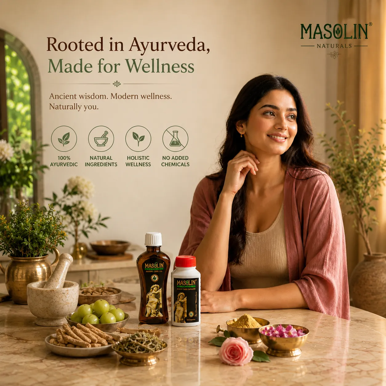 Masolin Herbal — Ayurvedic ingredients